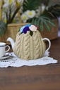 Extra image for Flower Tea Cozy - Light Beige