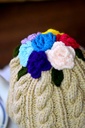 Extra image for Flower Tea Cozy - Light Beige