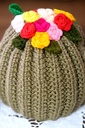 Extra image for Flower Tea Cozy - Dry Green
