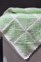 Extra image for Crochet Light Green Baby Blanket.