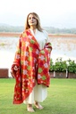 Extra image for Umber - Jisti phulkari shawl