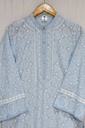 Extra image for Blue Shadow Embroidered kurta