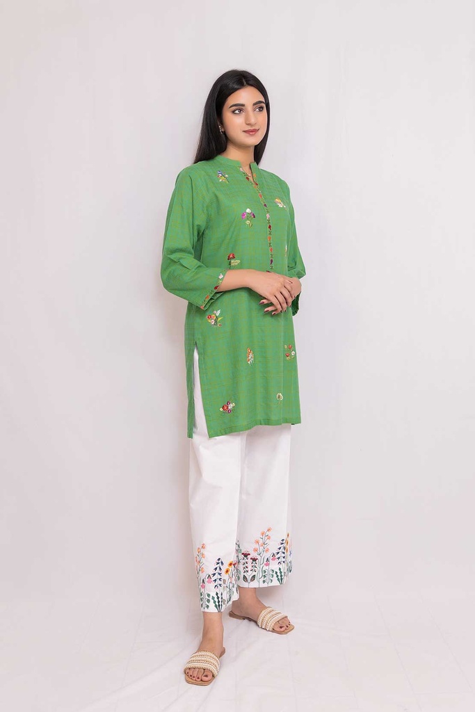 Extra image for Green Embroidered kurta