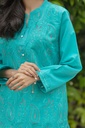 Extra image for Seagreen Embroidered Kurta