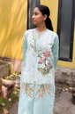Extra image for Ice Blue Applique Kurta