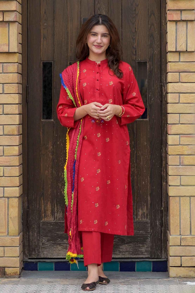 Extra image for Cherry Blossom Cross-stitch Kurta-Dupatta