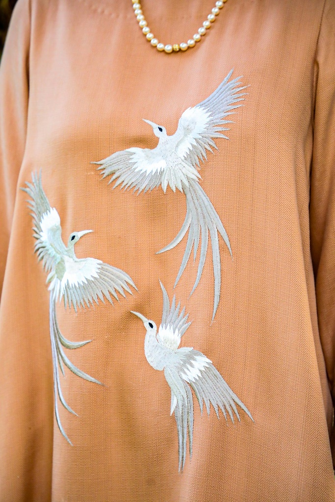 Extra image for Beaming 3- Embroidered Silk Khaddar