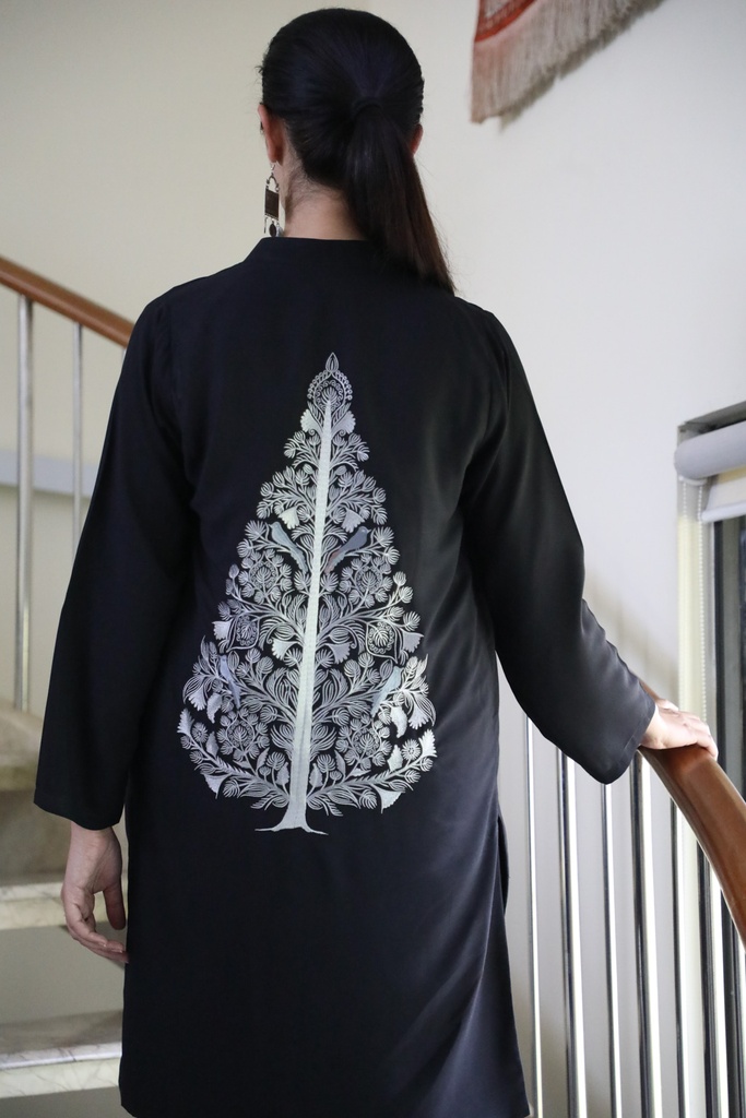 Extra image for Festive - Embroidered Linen Gown