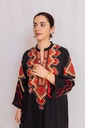 Extra image for Hand Embroidered Black  Kurta