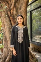 Extra image for Embroidered Black kaftan