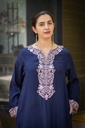 Extra image for Embroidered Blue Kaftan