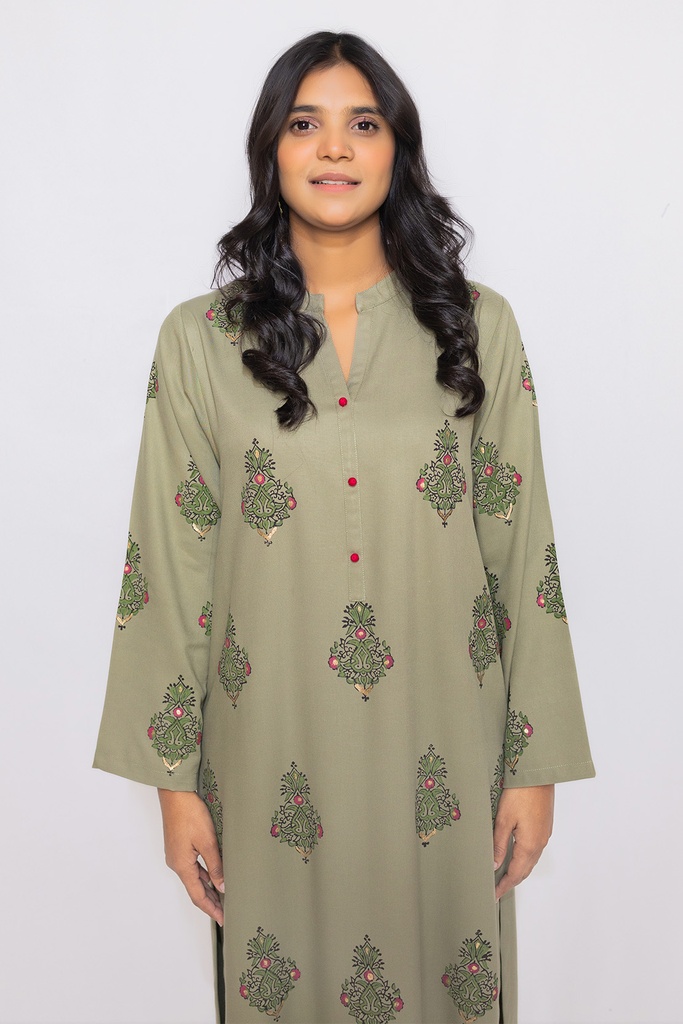 Extra image for OLIVE BLOCKPRINT SUIT