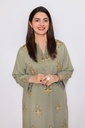Extra image for Olive And Golden Blockprint Suit