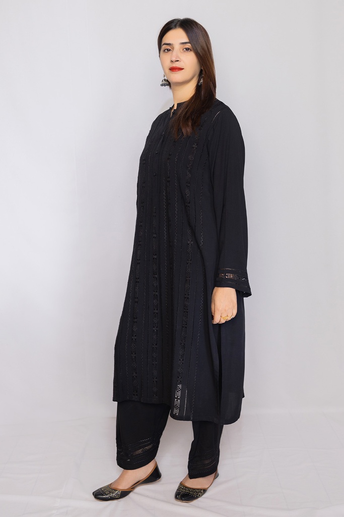 Extra image for Black Tarkashi Kurta