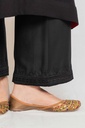 Extra image for Black Embroidered Pants