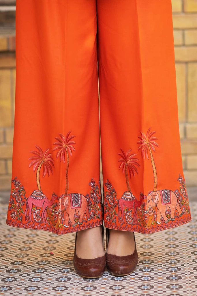 Extra image for Orange Traditional Pants