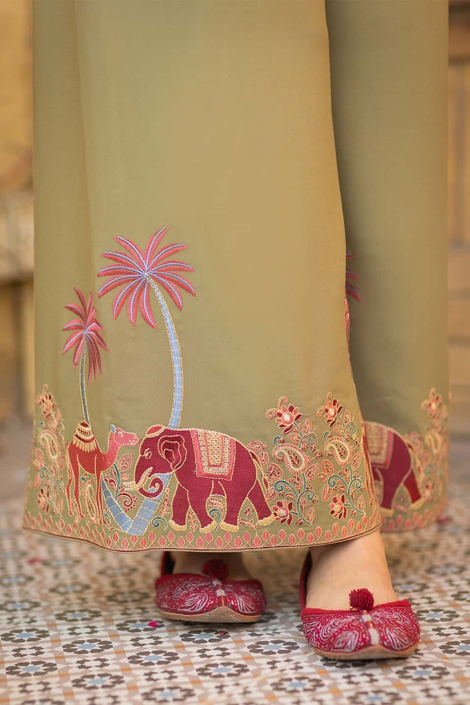 Extra image for Olive Traditional Pants