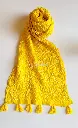 [VC-RK00051] Mango Color Hand-Knotted Chunri Dupatta – Pure Lawn _ Traditional 2.5 Meter Dupatta.webp