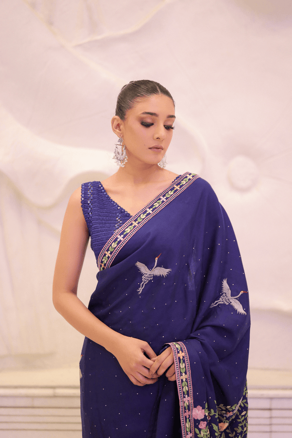 Extra image for Royal Plum Elegance Saree