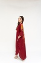Extra image for MAROON HANDLOOM KAFTAN