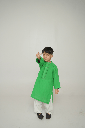 Extra image for Green Blue Hand Tarkashi Kurta