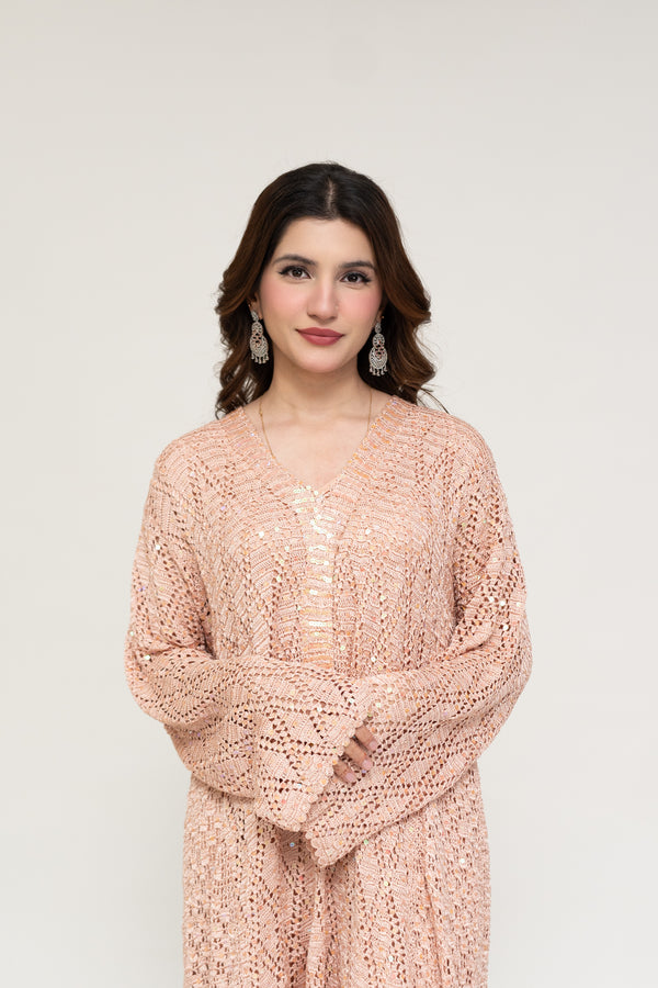 Extra image for BLUSH CROCHET DRESS