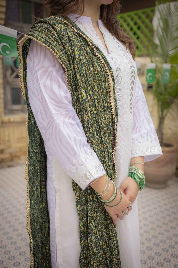 Extra image for Ajraak Green Dupatta