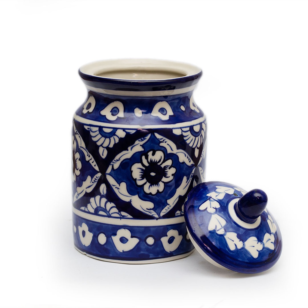 Pickle Jar Blue Pottery