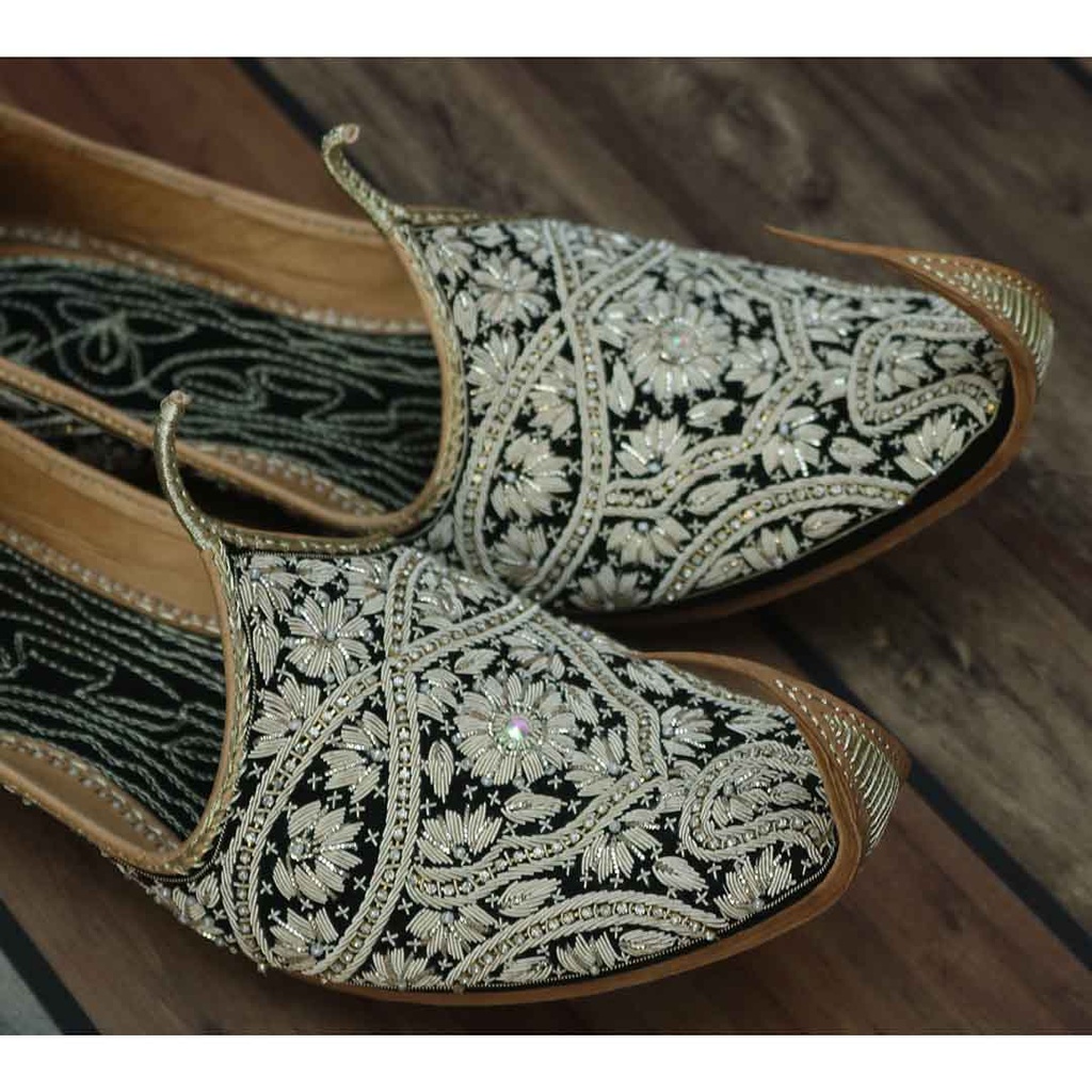 Fully Embroidered Khussa For Men