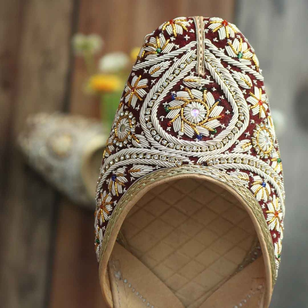 Fully Embroidered Khussa For Men