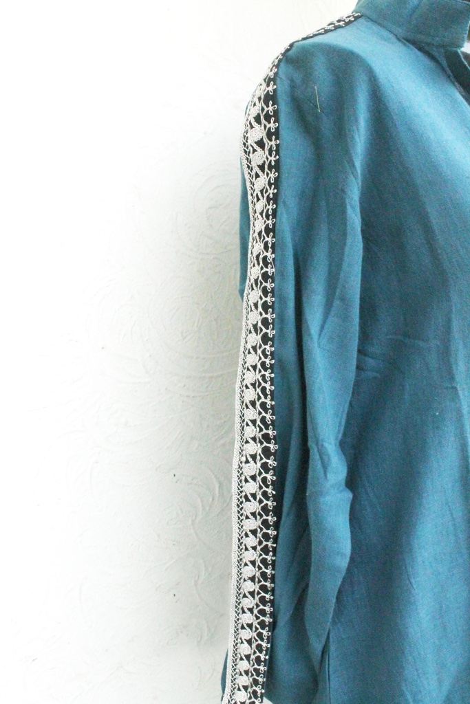 Blue short Kurti IMG # 4364