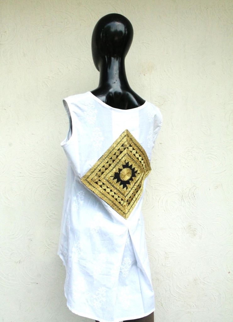 Sleeveless short kurti IMG # 4392