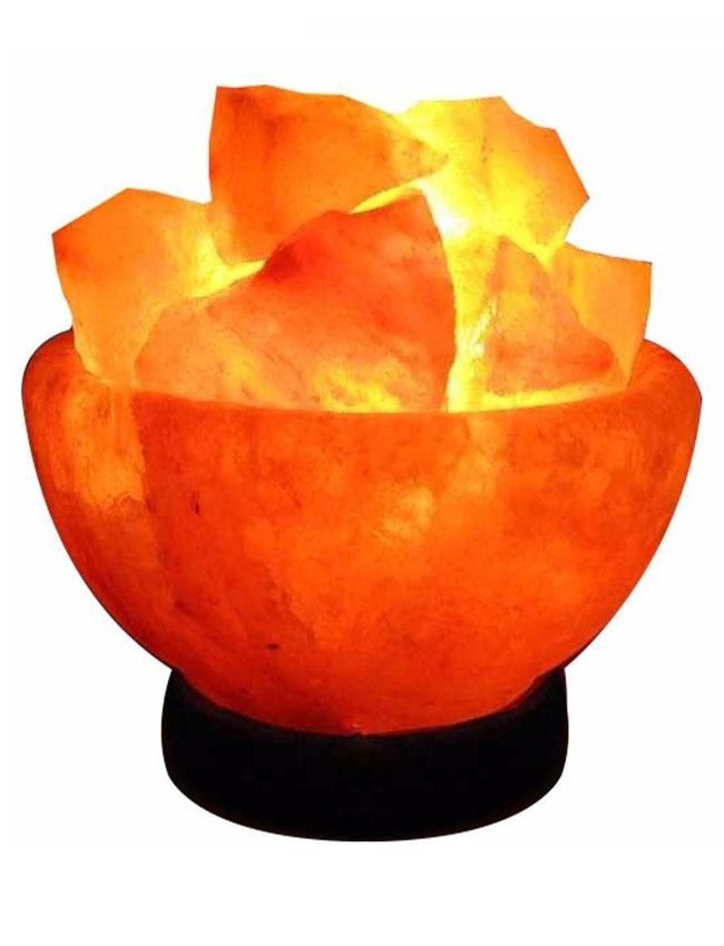 Salt Bowl with Crystal Lamp