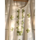 Off white hand embroidered kurta