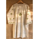 Off white hand embroidered kurta