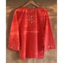 Off white hand embroidered kurta