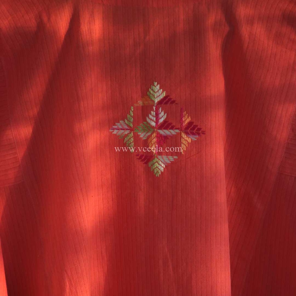 Off white hand embroidered kurta