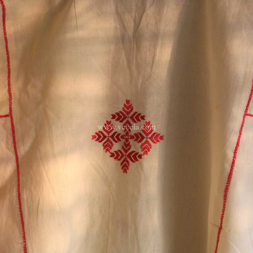 Off white hand embroidered kurta (copy)