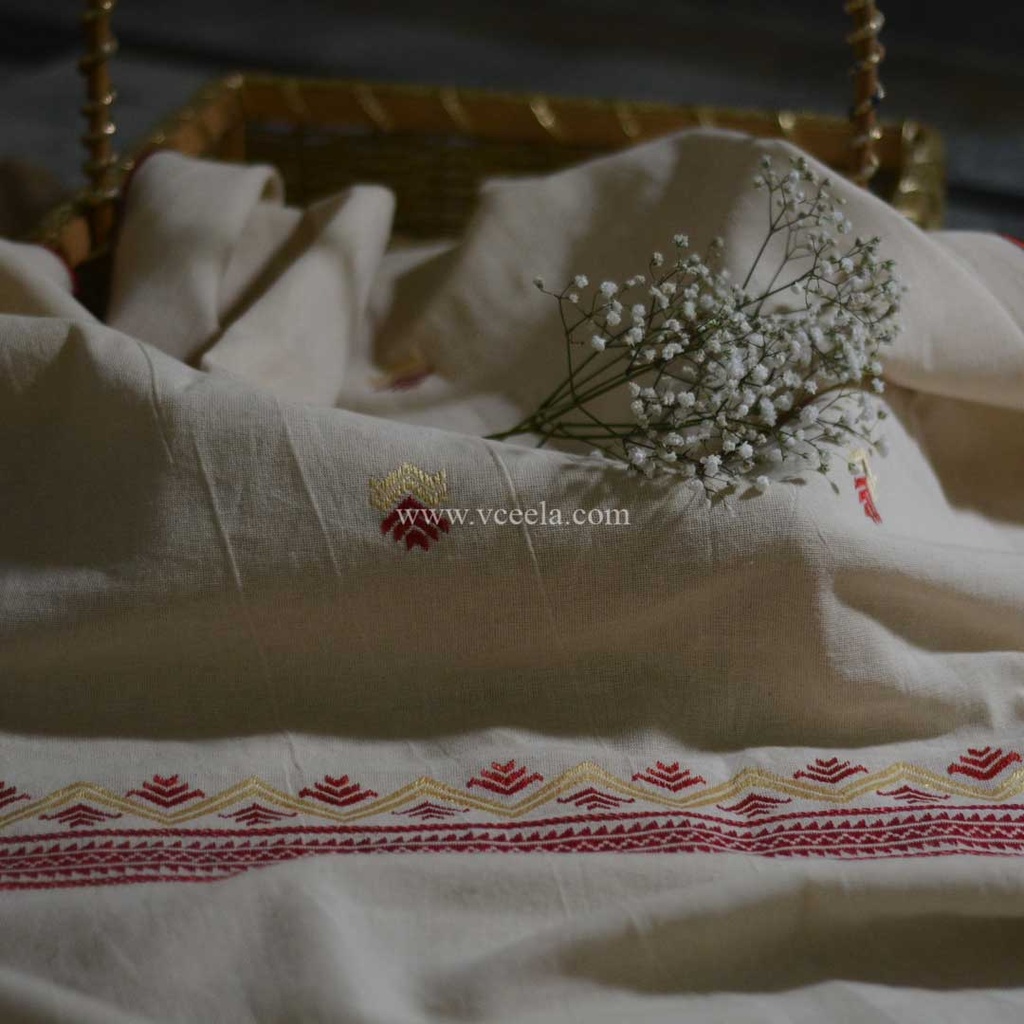 Hand embroidered dupatta