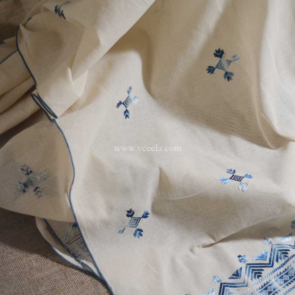 Hand embroidered dupatta