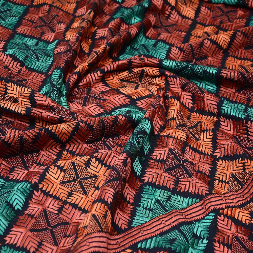 Embroidered Phulkari Shawl