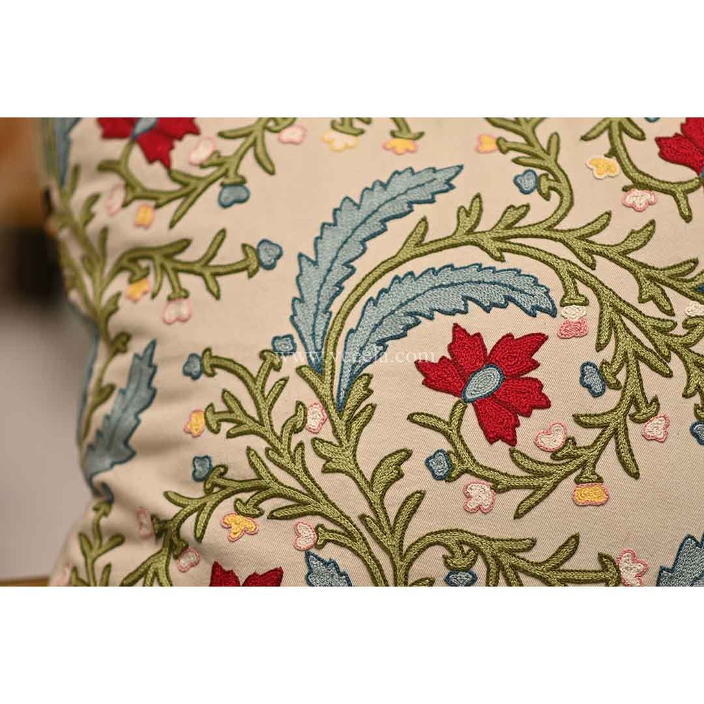 Hand Embroidered Cushion Cover 