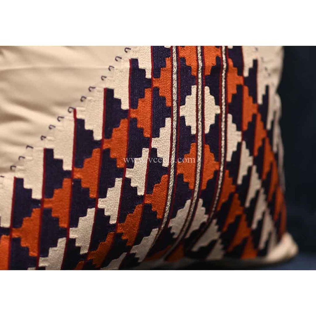 Hand Embroidered Cushion Cover