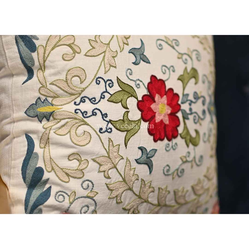 Hand Embroidered Cushion Cover 