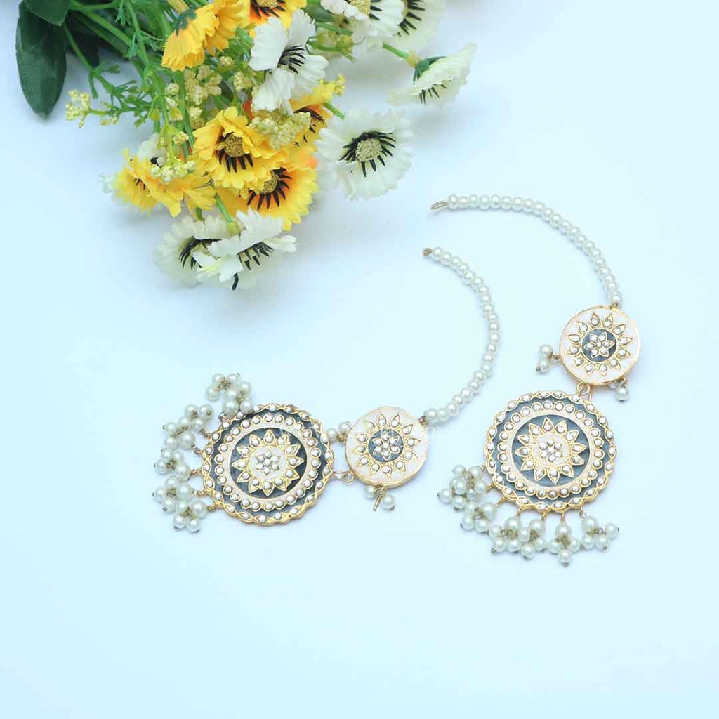 Arsi Tops Earrings - Kundan Jewellery