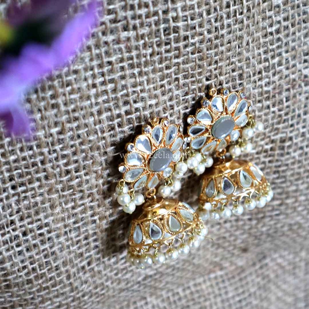 Earring Tops - Arsi Jewellery Golden