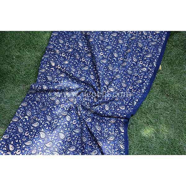 Gold work Ajrak - 2 piece suit   