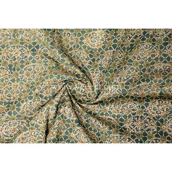 Gold work Ajrak - 2 piece suit    