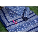 Gold work Ajrak - 2 piece suit     