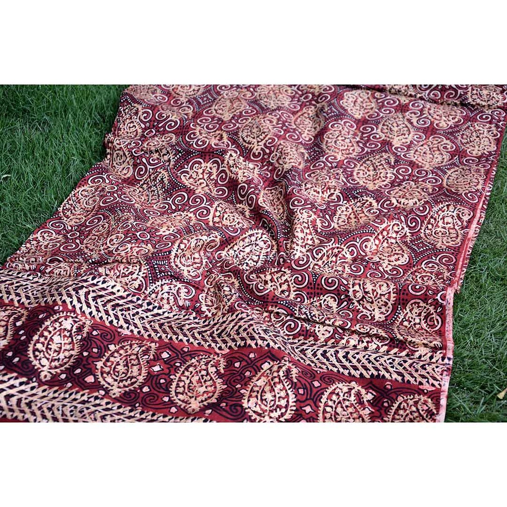 Gold work Ajrak - 2 Piece Suit